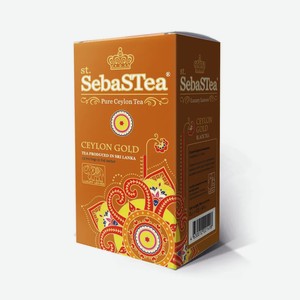 Чай SebasTea Ceylon Gold, черный мелколистовой, 25 пакетиков