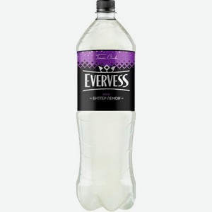 Напиток газированный Evervess Тоник Лимонный вкус, 1.5 л
