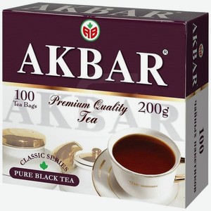 Чай черный Akbar Premium Quality цейлонский в пакетиках, 100 шт.