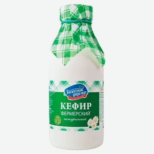 Кефир Залесский фермер фермерский 3.2%, 500 мл, пластиковая бутылка