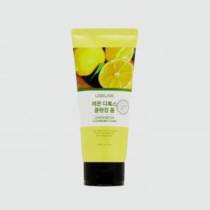 Детокс-пенка для умывания с лимоном LEBELAGE Lemon Detox Cleansing Foam 180 мл