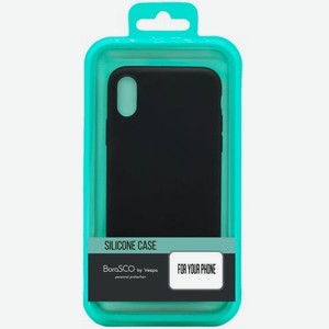 Чехол BoraSCO Sillicone Case матовый для Xiaomi Redmi 9C черный