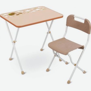 Комплект  Алина  дет. (3-7 лет, стол+стул пластм ,выс.57 см) бежевый КА2/Б