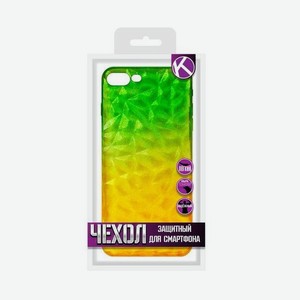 Чехол Krutoff для iPhone 7 Plus / 8 Plus Crystal Silicone Yellow-Green 12194
