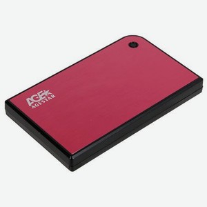 Внешний корпус для HDD/SSD AgeStar 3UB2A14 SATA II пластик/алюминий красный 2.5 