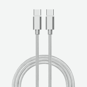 Дата-кабель АТОМ USB Type-C 3.1 1,8 м. серебрянный