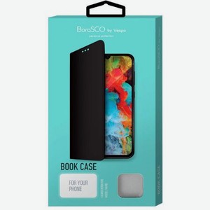 Чехол Book Case BoraSCO для IPhone 6+/7+/8+, замша сине-зеленый