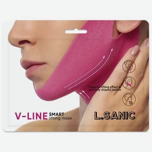 Маска-бандаж для коррекции овала лица с охлаждающим эффектом L.Sanic V-line Cooling Lifting Face Mask, 20g