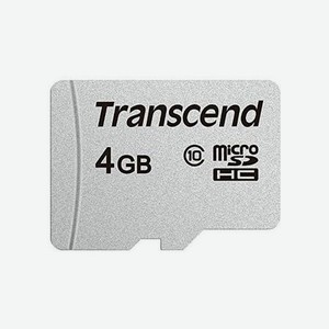 Карта памяти Transcend microsdhc 4Gb Class10 TS4GUSD300S