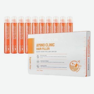 Набор филлеров для волос с аминокислотами FarmStay DERMA СUBE Amino Clinic Hair Filler 13 мл*10шт
