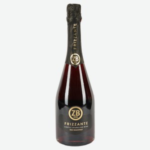 Игристое вино ZB Wine Frizzante красное полусладкое Россия, 0,75 л