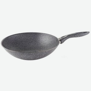Сковорода ВОК (WOK) SCOVO Stone Pan ST-056, 28см, без крышки, серый