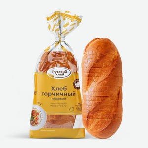 Хлеб <Горчичный> в/с нарезка 400г Русский хлеб