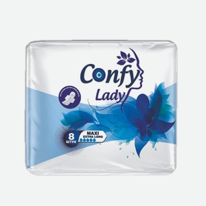 Гигиенические женские прокладки Confy Lady ULTRA LONG, 8шт
