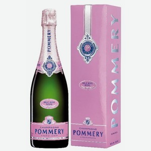 Шампанское Pommery Rose Brut Champagne розовое брют в подарочной упаковке, 0.75л Франция