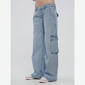 Расклешенные джинсы карго с низкой посадкой