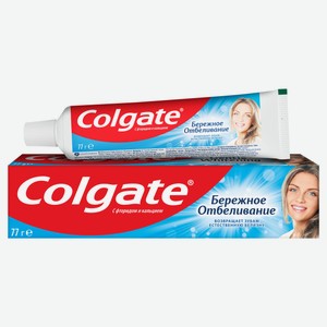 Зубная паста Colgate Бережное отбеливание с фтором и кальцием, 50 мл