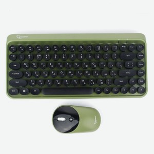Клавиатура и мышь KBS-9001 18037 Зеленая Gembird