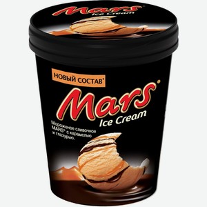 Мороженое Mars сливки-карамель-шоколадная глазурь, 300 г, ведро