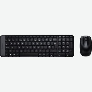 Комплект (клавиатура+мышь) Logitech MK220, USB, беспроводной, черный [920-003161]