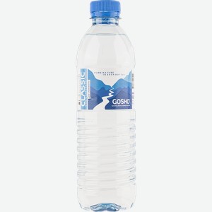 Вода негаз рн 7,3 Гошо питьевая артезианская Ватерлок п/б, 0.5 л