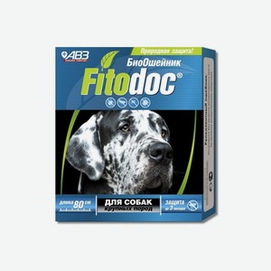 Агроветзащита fitodoc ошейник репеллентный био для собак крупных пород, 80 см (50 г)