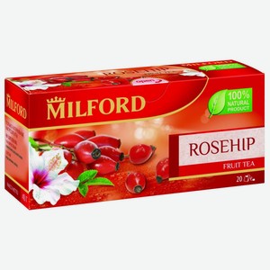 Чай фруктовый Milford Rosehip в пакетиках, 20 шт., 40 г