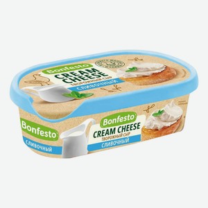 Сыр творожный Bonfesto Крем Чиз Воздушный Сливочный 65% 140 г