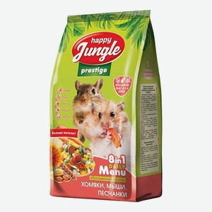 Сухой корм для хомяков мышей и песчанок Happy Jungle Prestige 500 г