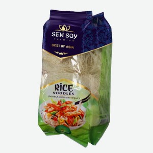 Макаронные изделия Sen Soy Rice Noodles Рисовая Лапша в гнездах 400 г