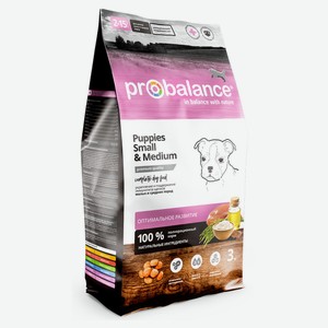 Сухой корм для щенков мелких и средних пород Probalance Immuno Puppies Small & Medium, 3 кг