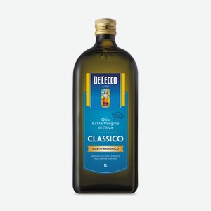 Масло оливковое De Cecco Extra Virgin нерафинированное, 1 л