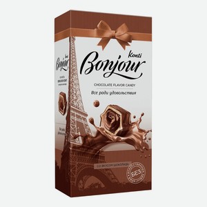 Конфеты шоколадные Konti Bonjour со вкусом шоколада 80 г
