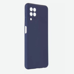 Чехол силиконовый Alwio для Samsung Galaxy A22, soft touch, тёмно-синий