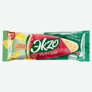Мороженое молочное «Эkzo» арбуз дыня, 70 г