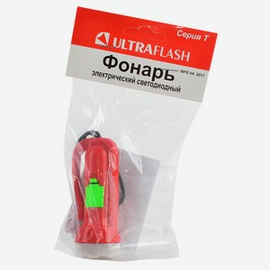 Фонарь Ultraflash 920-TH 1LED красный