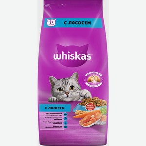 Whiskas сухой корм для кошек аппетитный обед с лососем (5 кг)