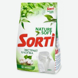 Стиральный порошок Sorti Nature Soft Экстракт хлопка, 2.4 кг