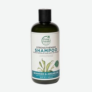 PETAL FRESH Шампунь для волос укрепляющий с экстрактом морских водорослей и аргановым маслом Strengthening Shampoo Seaweed & Argan Oil