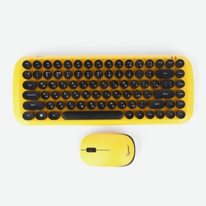 Клавиатура и мышь KBS-9000 18036 Желтая Gembird