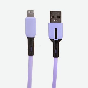 Кабель Usams SJ431 USB - Lightning с индикатором 1.0m Violet УТ000021047