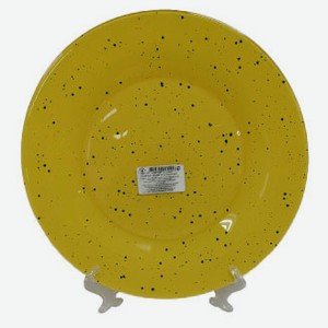 Тарелка обеденная желтая, 25 см