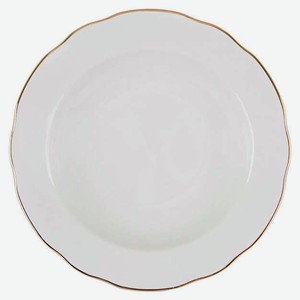 Тарелка суповая «Дулевский Фарфор» Золото, 24 см