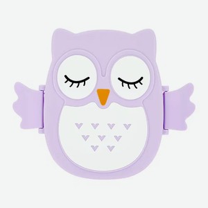 Ланч-бокс FUN OWL violet 16 см