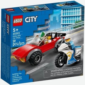 Конструктор LEGO City 60392 Лего Город  Полицейская погоня на байке 