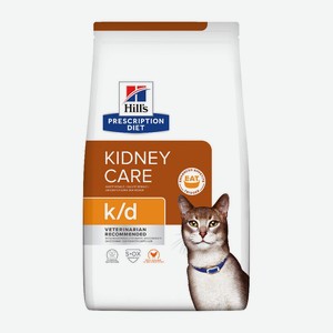 Hill s Prescription Diet k/d Kidney Care сухой диетический, для кошек при профилактике заболеваний почек, с курицей (400 г)