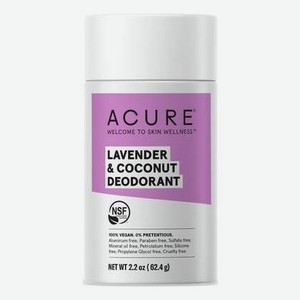 Твердый дезодорант для тела Лаванда и кокос Lavender & Coconut Deodorant 62,4г