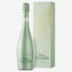 Игристое вино Torres Vina Esmeralda белое брют в подарочной упаковке Испания, 0,75 л