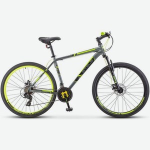Велосипед STELS Navigator-700 D F020 (2022), горный (взрослый), рама 17.5 , колеса 27.5 , серый/желтый, 17.7кг [lu088946]