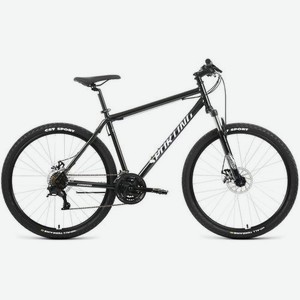Велосипед FORWARD Sporting 27.5 2.2 D (2022), горный (взрослый), рама 17 , колеса 27.5 , черный/белый, 15кг [rbk22fw27852]